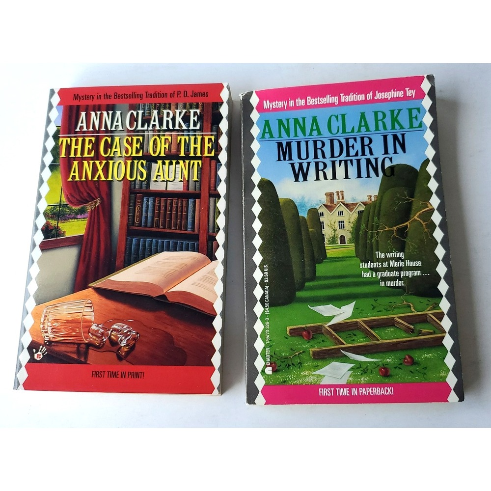 Lot 2 PB Anna Clarke Mystery Murder in Writing The Case of the Anxious Aunt NOS